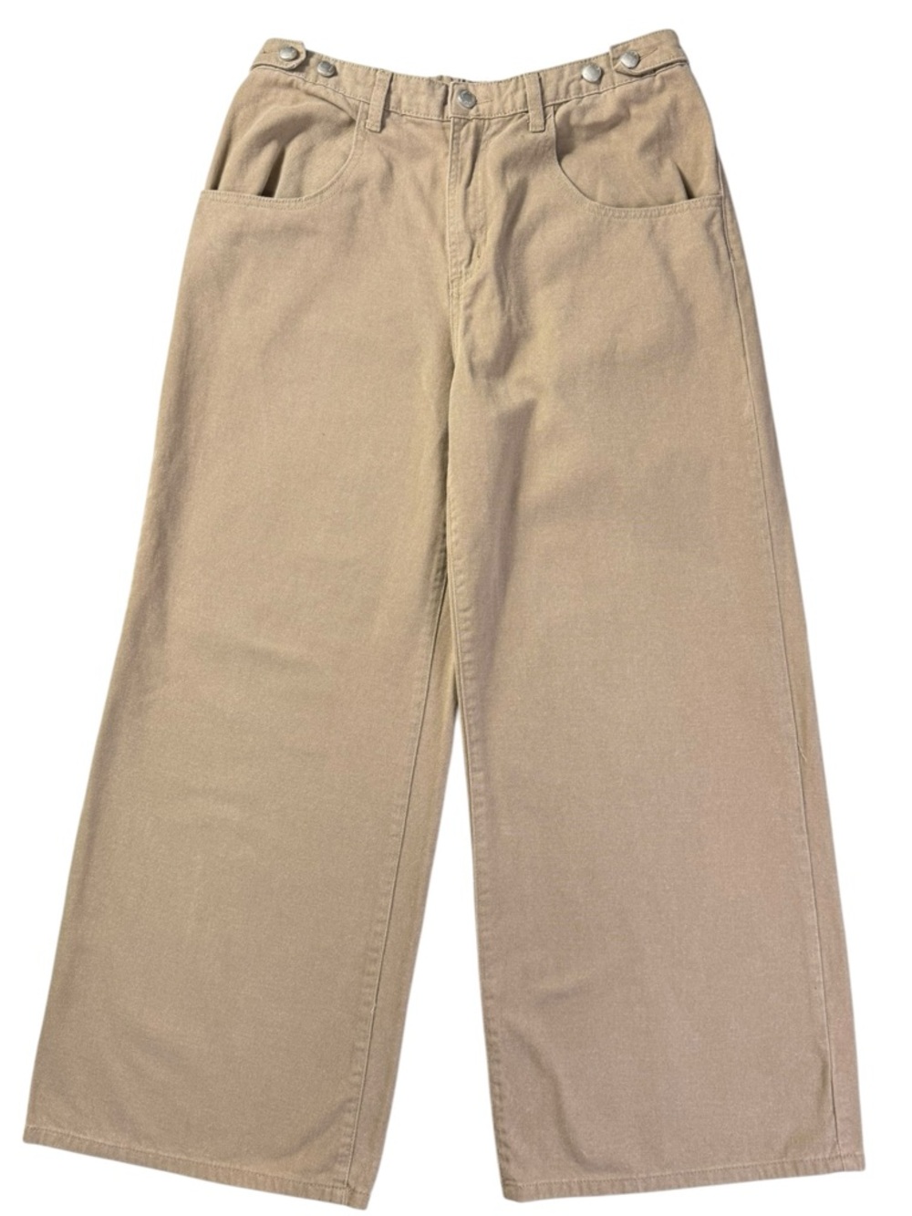 Listicle Tan Wide Leg Trousers Pants Size Large